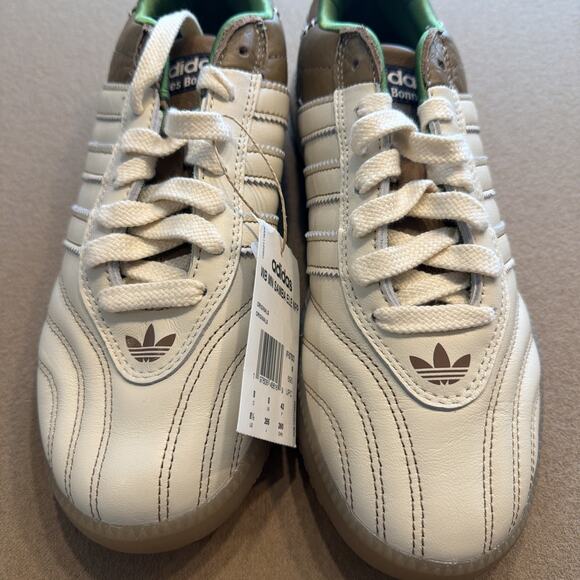 Wales Bonner x adidas Men’s 8.5 Samba Millennium Nappa Pack - Wonder White Brown main image 4